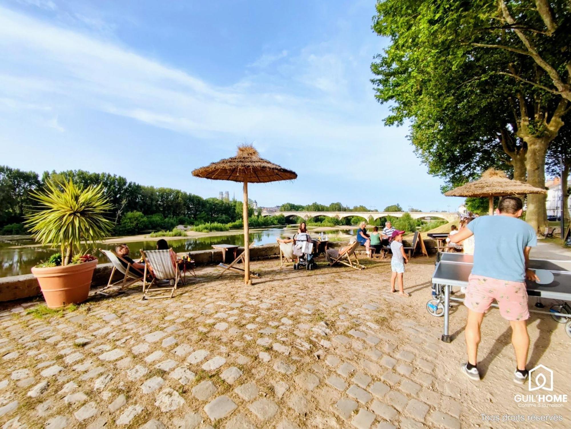 Terrasse Vegetalisee - Climatisation - Local Velo - Parking Gratuit Dans La Rue Orlean Zewnętrze zdjęcie